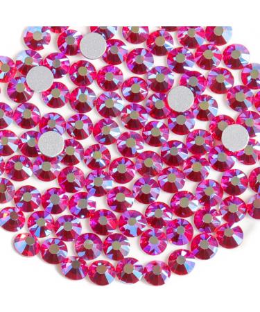 Beadsland 1440 pieces flat back rhinestones nail crystals rhinestones for nails light red SS3 (1.3-1.4mm) light red from SS3/1440PCs