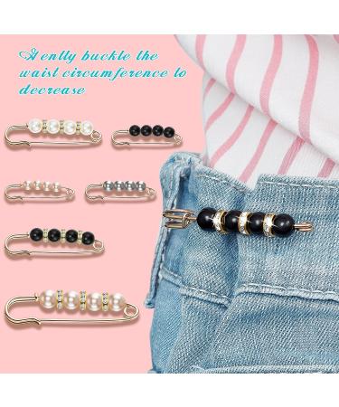 18 Piece Pearl Brooch Pins Set - Faux Rhinestone Decorative Collar Safety Pins for Women's Clothing - Elegant Style - Buy Online on GoSupps.com