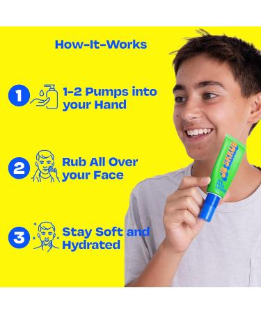 Hydrating Face Lotion for Kids & Teens - Acne Moisturizer Oil-Control Fast-Absorbing Vegan & Cruelty-Free - Buy Online on GoSupps.com