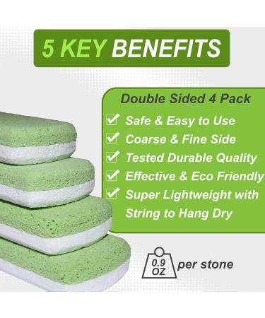 Dr. Entre Pumice Stone 4 Pack - Callus Remover & Exfoliator for Feet | Pedicure Tools for Cracked Heels & Dead Skin Removal - Buy Online on GoSupps.com