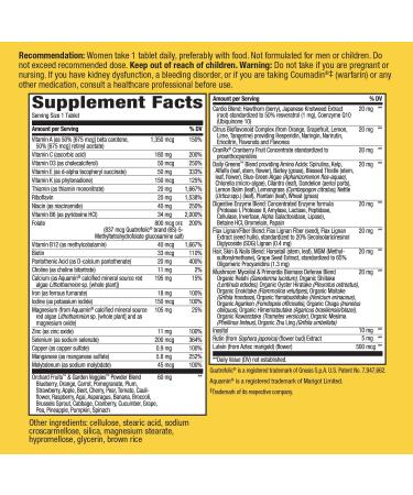 Nature's Way Alive! Women's Ultra Potency Multivitamin - 30 Tablets for Optimal Health - Buy Online on GoSupps.com