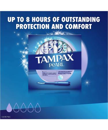 Tampax Pearl Plastic Tampons Light Absorbency Unscented 72 Count - Pack of 2 - Packaging May Vary - Buy Online on GoSupps.com