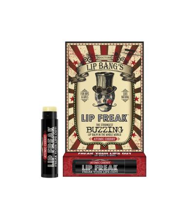 Doctor Lip Bang's BUZZING Lip Balm | Lip Freak| 100% All Natural | Cruelty Free | Atomic Cherry