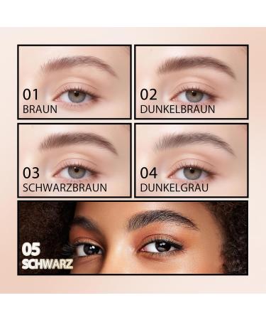 Crayon sourcils Microblading tanche avec brosse poils souples Feutre Sourcils Couleur longue dur e D finissez un maquillage tr s naturel 01 Marron - Buy Online on GoSupps.com