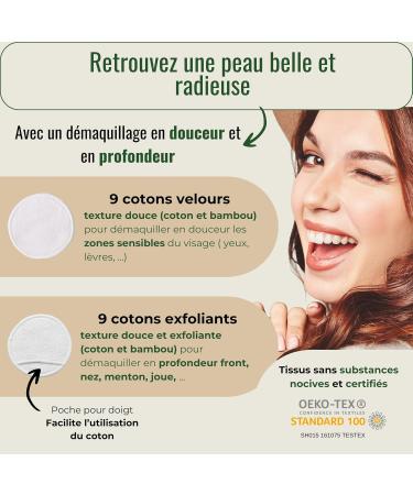 CONSOLESS Zero Waste Face Makeup Remover Kit 18 Washable OEKO TEX Cotton Pads/Disks Konjac Cleansing Sponge Washing Net Hair Band 4 Reusable Ear Cleaners Bamboo Box + EBOOK Women's Gift - Buy Online on GoSupps.com