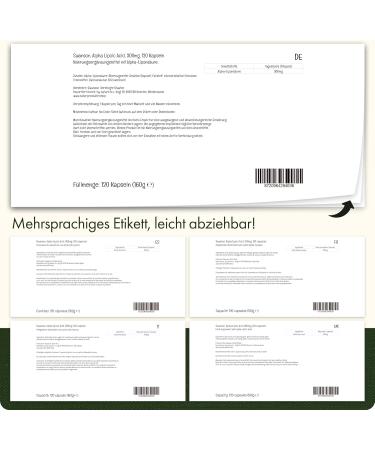 Swanson Alpha-Lipoic Acid 300mg - High Dose ALA Capsules Non-GMO Gluten-Free Soy-Free Laboratory Tested | 120 Count - Buy Online on GoSupps.com