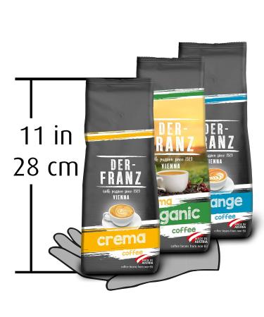 Der-Franz Coffee Pack - Ground Coffee (3 x 500g) | Crema Melange & Organic Blend | Premium International Shipping - Buy Online on GoSupps.com