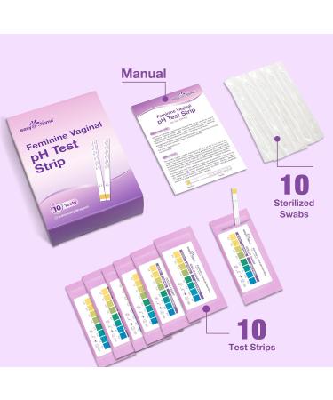 Easy Home Vaginal pH Test Kit - 10 Strips for BV & Yeast Infection | Home pH Balance Test for Women - Buy Online on GoSupps.com