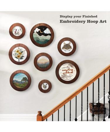 Unitystar 6 Inch Round Wood Embroidery Hoop Frame for Cross Stitch and Embroidery Art - Buy Online on GoSupps.com