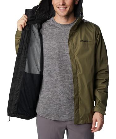 Columbia Watertight II Rain Jacket for Men - M Stone Green | Waterproof & Lightweight - Shop Now! - Buy Online on GoSupps.com