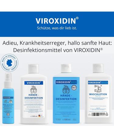 Viroxidine Med Disinfectant 5L - Top Hand Disinfectant Against Bacteria Viruses & Fungi | Limited Viruzid Plus EN 14776 Certified - Buy Online on GoSupps.com