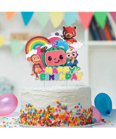 Glitter Paper Cake Topper - Birthday Party Supplies for Kids - Buy Online on GoSupps.com