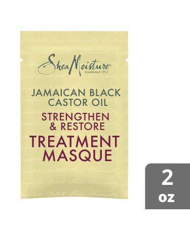 SheaMoisture Jamaican Black Castor Oil Treatment Masque - 2 oz | Strengthen & Restore for Processed, Chemically Treated, Heat Styled Hair - Buy Online on GoSupps.com