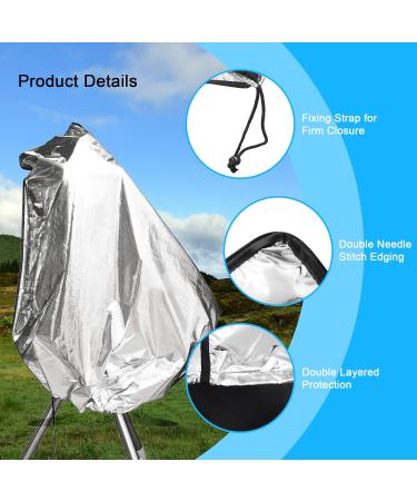 Astromania Protective Telescope Cover with Fixing Strap Protect Your Telescope Against dust Diameter 37.6 - Silver - Buy Online on GoSupps.com
