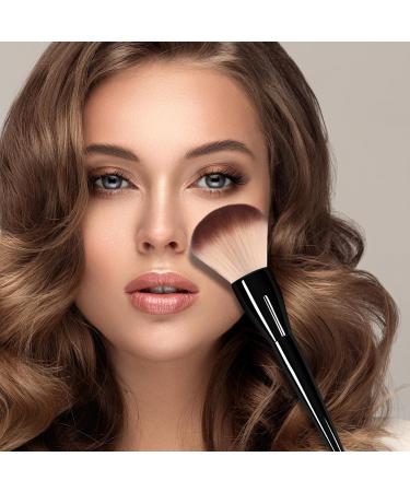 Banidy Large Makeup Foundation Brush - Flawless Powder & Bronzer Brush for Blending & Buffing - Perfect for Loose Powder & Liquid Foundation (Black - Buy Online on GoSupps.com