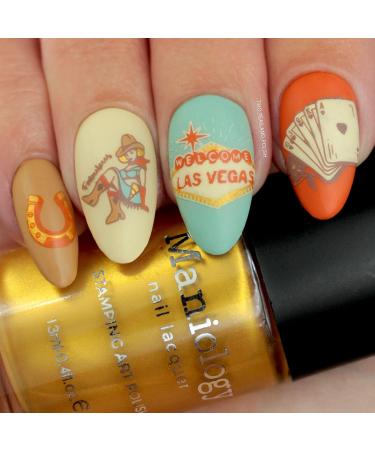 Shop Maniology Viva Las Vegas Nail Stamping Plate - Casino Theme Nail Art Design | International Shipping Available - Buy Online on GoSupps.com
