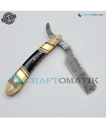 Razor Damascus Steel Men's Gift Set | Handmade High-Quality Barber Razor | DBR58 - Perfect Gift for Him - Buy Online on GoSupps.com