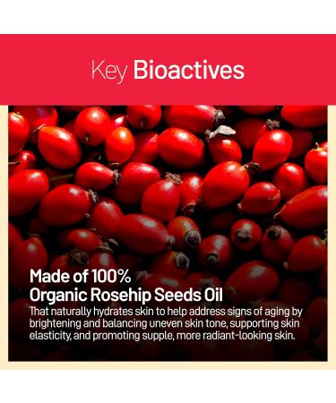 Refresh Botanicals Organic Rosehip Seed Oil | 100% Pure Cold Pressed Certified Organic Natural Moisturizer for Face Hair & Skin - Suitable for Women & Men | 50ml - Buy Online on GoSupps.com
