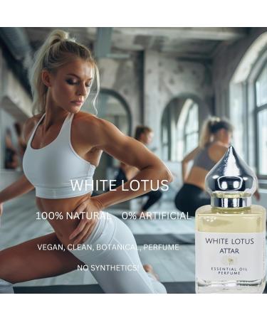 Buy White Lotus Attar 8ml | All Natural Alcohol-Free Essential Oil Perfume | Vegan & Long Lasting - Buy Online on GoSupps.com