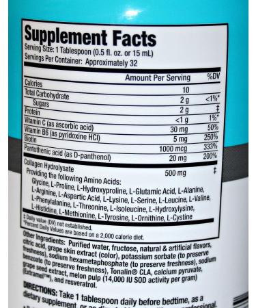 Scientific Beauty Technology Liquid Collagen - 16 fl oz for Healthy Hair, Skin & Nails - Buy Online on GoSupps.com