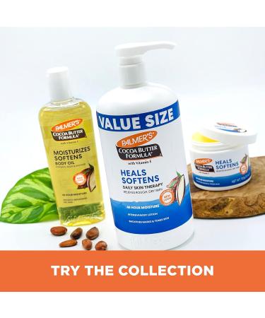 Palmer's Cocoa Butter Formula Daily Skin Therapy Body Lotion Pump Bottle 33.8 Ounces (Pack of 2) 67.6 Fl Oz (Pack of 1) - Buy Online on GoSupps.com