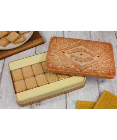 Giant Custard Cream Biscuits Gift Set - Custard Creams Novelty Biscuit Tin Family Biscuits Box with Custard Cream Luxury Biscuits - British Fathers Day Gift Ideas for Dads Birthday Hamper Tins 450g - Buy Online on GoSupps.com