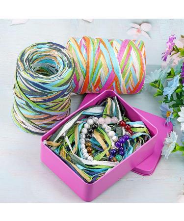 Hoveox Colored Raffia Paper Ribbon - 524 Feet for Gift Wrapping and Decoration - Red and Blue - 2 Rolls - Buy Online on GoSupps.com