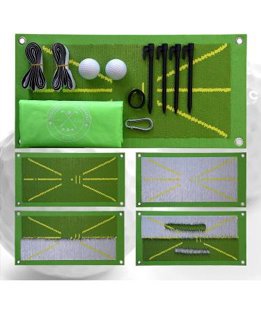 Golf Training Mat for Swing Detection Suitable Indoor & Outdoor with Real Golf Balls
