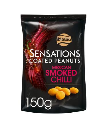 Sensations Mexican Smoked Chilli Coated Sharing Peanuts 150g 150 g (Pack of 1) Single - Buy Online on GoSupps.com