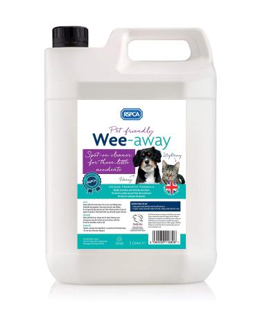 RSPCA 5L Cat Pet Stain and Odour Remover Wee Away | Pet Friendly | Probiotic Cleaning - Discourage From Repeat Marking - Buy Online on GoSupps.com