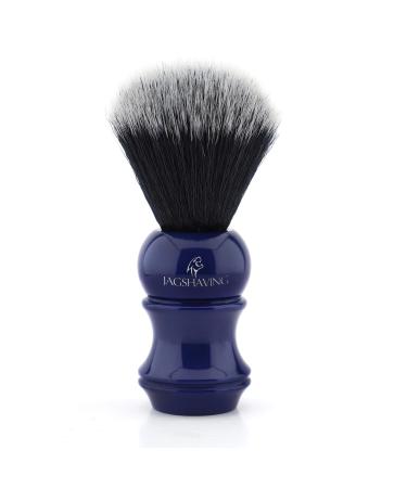 Shaving brush synthetic resin handle and black synthetic hair great gift