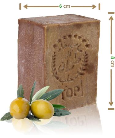 TUMELO Original Aleppo Soap 200g 70% Olive Oil 30% Laurel Oil + Soap Pouch - Handmade Olive Oil Soap - Natural Soap - Solid Hair Soap/Shower Soap - Buy Online on GoSupps.com