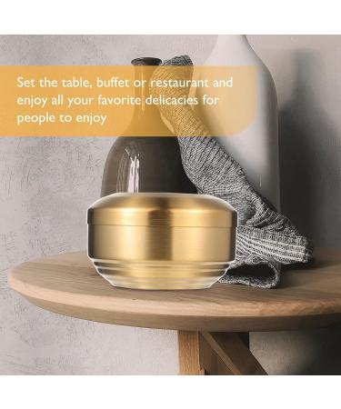 High-Quality Stainless Steel Shaving Soap Bowl with Lid - Housoutil Rice Shell Design for Men | Ideal for Home & Bathroom Use - Buy Online on GoSupps.com