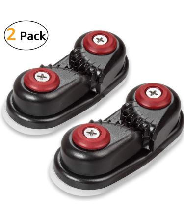 GANGUOLA Aluminum Cam Cleats for Rope | Set of 2 Ball Bearing Fast Entry Cleats | For Line Sizes Up to 5/8 Inch | Ideal for Sailing, Kayak, Canoe & Dinghy - Buy Online on GoSupps.com