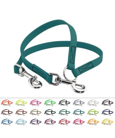 BioThane coupling for two dogs 0.3m long petrol/teal width selectable coupling leash 0.3 meters petrol/teal