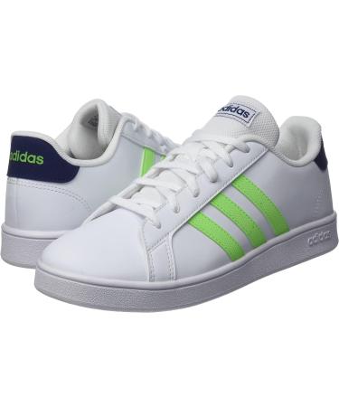 adidas Kids Grand Court K Gymnastics Shoes - Ftwbla/Versol/Azuosc - 5 UK - Buy Online on GoSupps.com