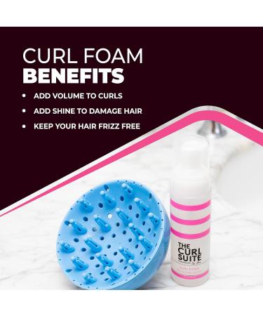 Hydrating Curl Foam (7 Oz.) Anti-Frizz Formula for Women & Men with Frizzy Wavy Hair Volumizing & Frizz Control Hair Mousse for Curly Hair - Buy Online on GoSupps.com