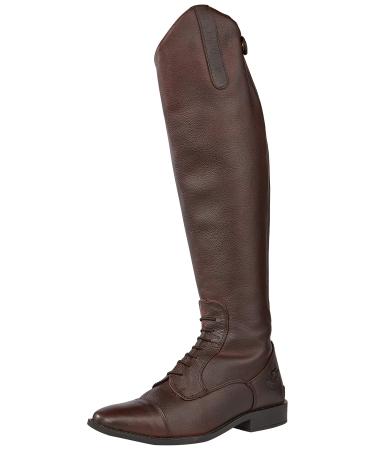 Rhinegold Elite Luxury Riding Boots Leather with Laces Brown Size 3 (EU36) - Calf 0 Brown