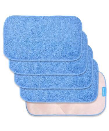 KEEPOW Microfiber Mop Cloth Refills for Professional Microfiber Mop, Double Side use, Wet & Dry Mopping, Pack of 5