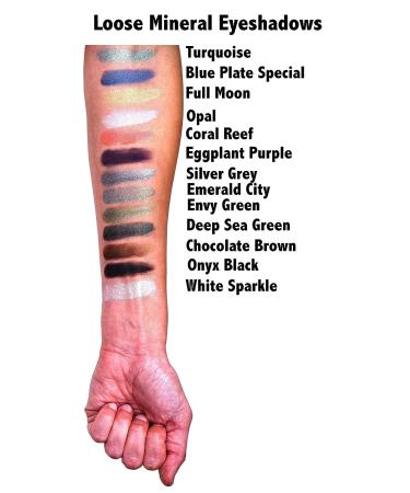 Pure Ziva Deep Turquoise Jade Blue Teal Glitter Eyeshadow - Talc & Paraben Free - Buy Online on GoSupps.com