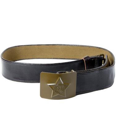 Soviet Belt - WW2 Vintage Belt for Soviet Uniform - Russian Military Surplus with USSR Belt Buckle - Soviet Solder Costume Military Belts for Men - Brown Soviet Union Canvas Belt with Green Buckle - Buy Online on GoSupps.com