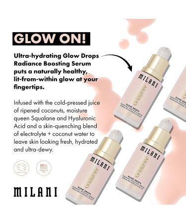 Milani Glow Drops Radiance Boosting Serum - 1.0 Fl.Oz. | Radiant Skin Serum - Buy Online on GoSupps.com