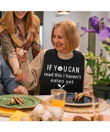 ZNDFTW Funny Adult Bib with Crumb Catcher - Washable Waterproof Clothing Protector for Elderly Men and Women - Buy Online on GoSupps.com