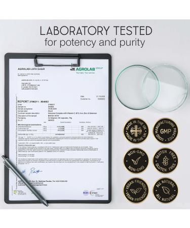 Immune System Booster - Immune Support & Recovery Complex - Vitamin C Zinc Selenium Elderberry Probiotics - Immune System Vitamins for Adults - 120 Capsules - Vegan Immunity Booster Supplement - Buy Online on GoSupps.com