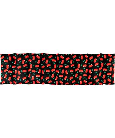 Shop Large 75x20cm Cherry Stone Pillow - 8-Chamber Heat Pad in Cherry-Black - Ideal Grain Pillow for Relaxation & Comfort - Buy Online on GoSupps.com