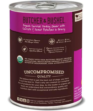 Castor & Pollux Organic Grain-Free Canned Dog Food - Carved Turkey (12 Pack, 12.7 oz Cans) - Buy Online on GoSupps.com