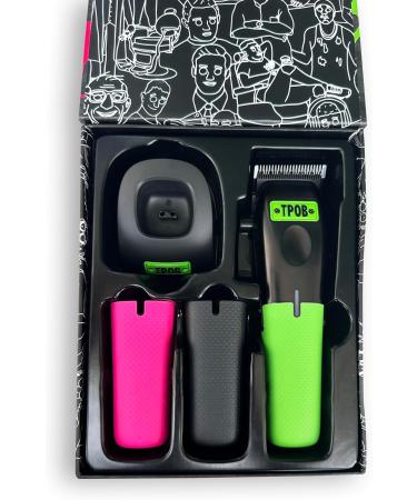 Buy TPOB Play Barber Hair Clippers for Men - 7500 RPM Rubber Grips in Green/Black/Pink | Best International Shipping - Buy Online on GoSupps.com