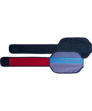 Brandseller Adjustable Warm-Cool Compress Set for Knee Elbow & Ankle - Reusable Gel Pads (2 Pack) - 18x13 cm - Blue/Red - Buy Online on GoSupps.com