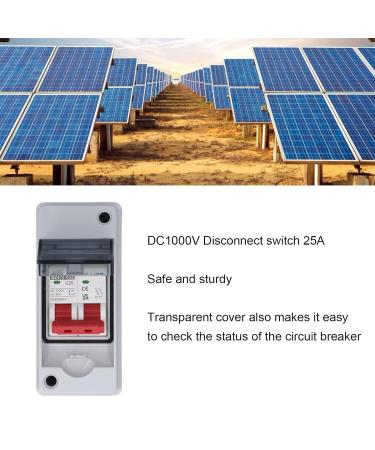 Buy 2P Photovoltaic System DC Miniature Circuit Breaker - IP65 Waterproof PV Disconnect Switch for Off-Grid Solar Power Systems PV Array & RV Solar - Buy Online on GoSupps.com