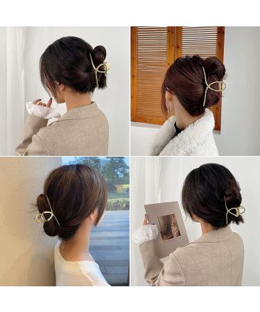 Pearl Hair Clips | Brushed Metal Hair Accessories for Women & Girls | Elegant Hair Jewelry - Set of 3 - Buy Online on GoSupps.com